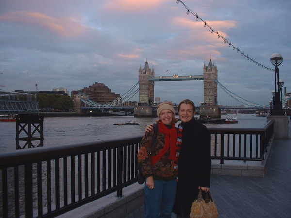 Val & Sarah in London 2003