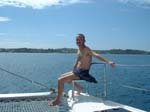 Ian on boat