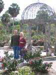Ian and Val in Ringling Rose Garden 2