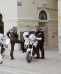 Biker cops without pretense of sightseeing