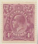 1914-23  4d Purple