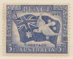 1946  3 1-2d blue peace