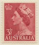 1953-54  3 1-2d red with watermark