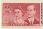 1954  3 1-2d red royal visit
