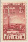 1954  3 1-2d red telegraph