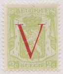 00361 1944 2c Pale Green Red Overprint