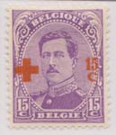 00B38 1918 15c + 15c Bright Violet