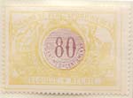 00Q40 1902-14 80c Lemon and Violet Brown