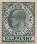 049A 1904 Halfpenny Dull Green and Bright Green