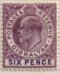 056 1906 6d Violet and Purple