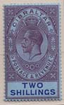 072 1912 2sh Violet and Ultramarine on Blue