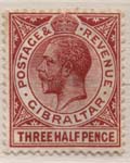 078 1921 3 Halfpence Red Brown