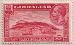 096 1931 1d Red Rock of Gibraltar
