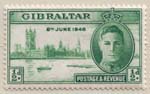 119 1946 Halfpenny Bright Green Peace Issue