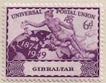 125 1949 6d Rose Violet UPU Issue