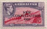 129 1950 6d Dull Violet and Carmine Rose Adoption of Constitution