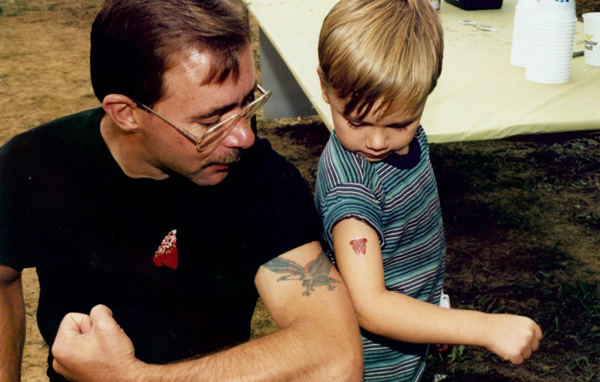 Thom and Collin at the Rodeo - Copy