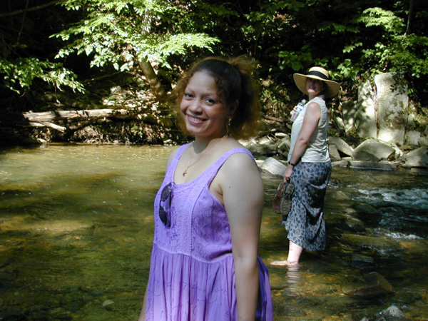 Quinn and Kat by the River