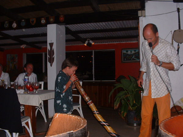 Duncan on the Didgeridoo