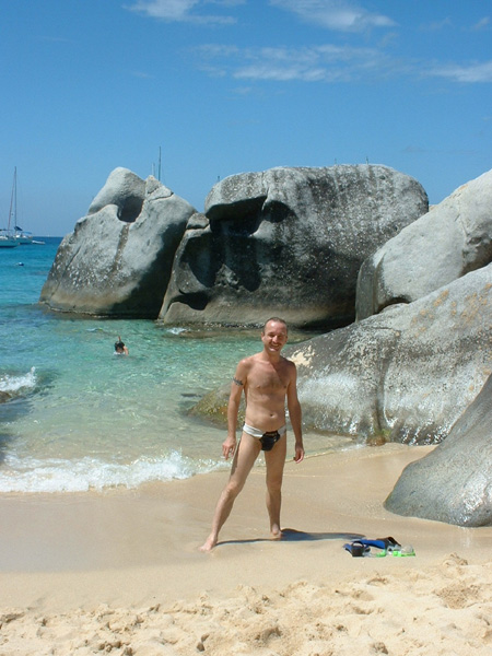 Ian on the beach