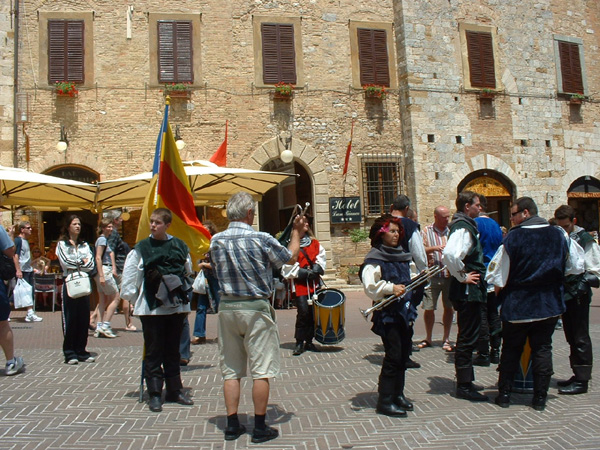 Square in San Gimignano