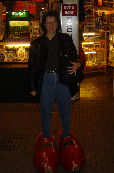 Mary in clogs