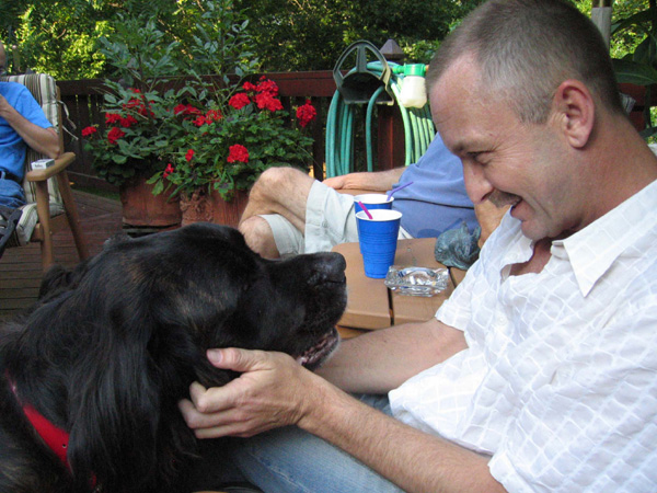 a boy and his dog