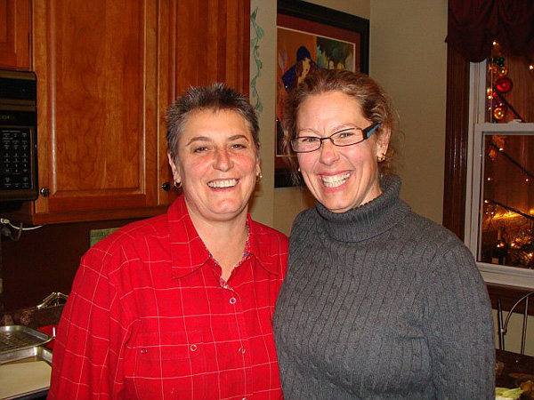 Susan and Laura RI Xmas 2007