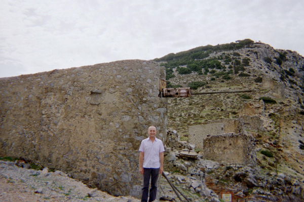 Ian and windmill Crete 2008