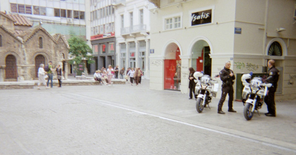 biker cops - and a byzantine chapel