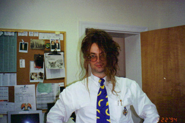 David as office manager 1992