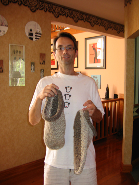 Davids Knitted Clogs to Felt