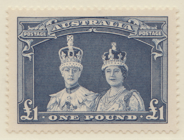 1942  1 gbp blue