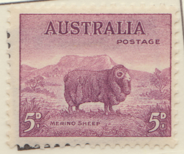 1942  5d purple merino sheep