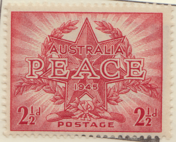 1946  2 1-2d red peace