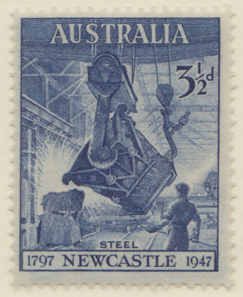 1947  3 1-2d blue newcastle