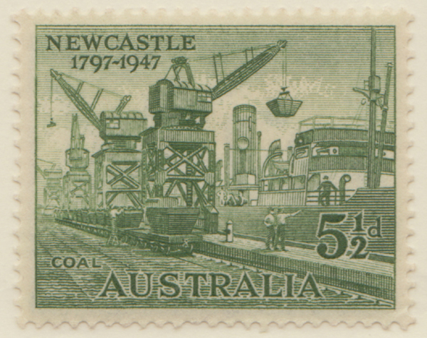 1947  5 1-2d green newcastle