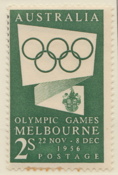 1954  2s green olympic