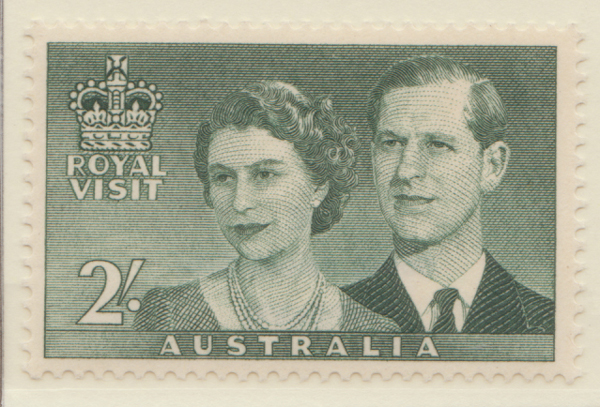 1954  2s green royal visit