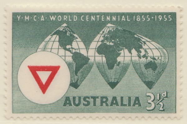 1955 3 1-2d teal YMCA