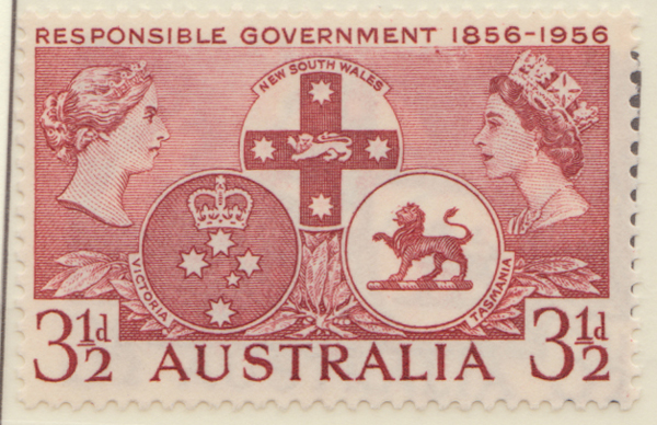 1956  3 1-2d red responsible government