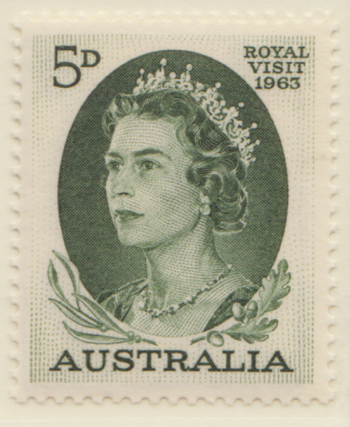 1962-63  5d green royal visit