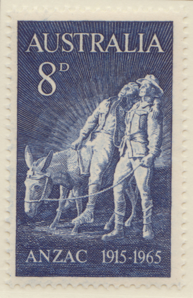 1964-65  8d blue anzac