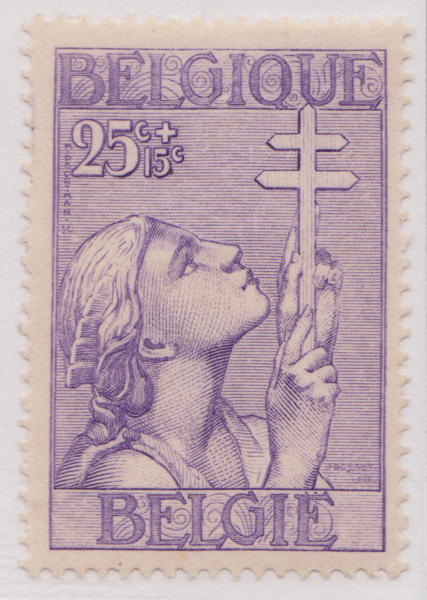 0B145 1933 25c + 15c Violet